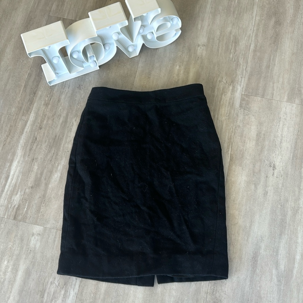 J Crew The Pencil Skirt In Wool